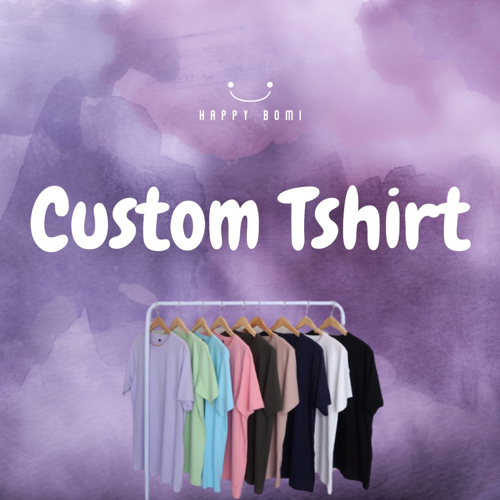 Kaos Custom Satuan / Tshirt Custom / Oversized Tshirt