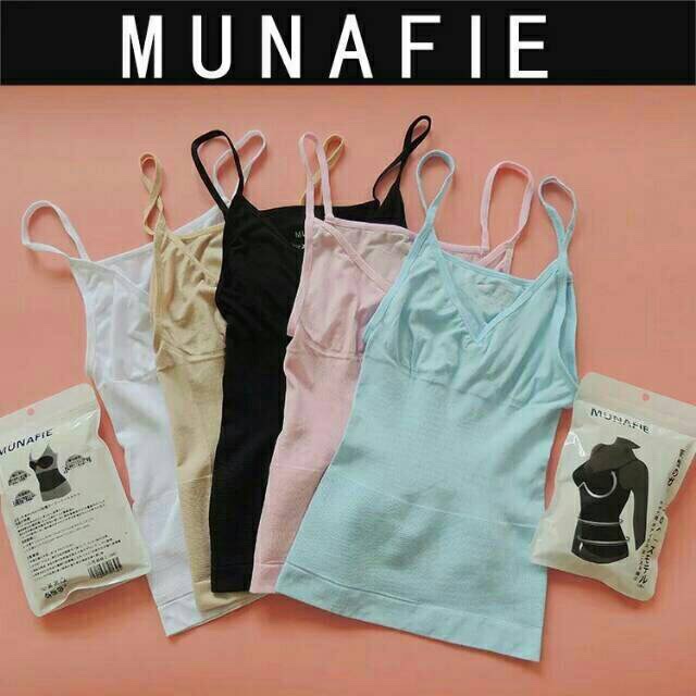 ✿ELYSABETHME✿ Munafie tanktop camisol camisole penyusut pengecil perut mudah dipakai korset