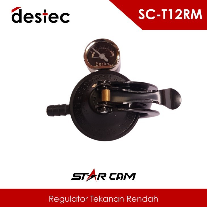 Regulator Kompor LPG STARCAM + METER Star Cam Pengaman Gas Anti Bocor Original Destec Star Cam