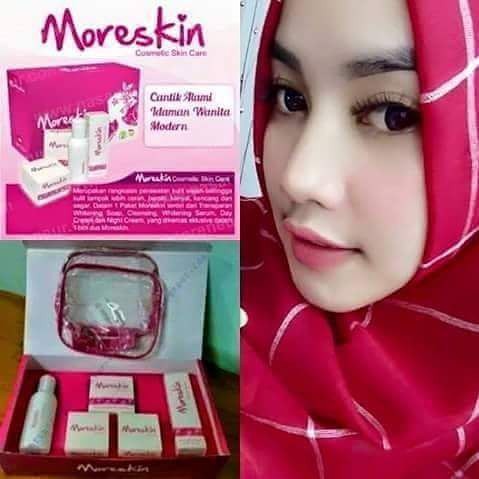 Moreskin set kosmetik pemutih wajah PT NASA AGEN BOGOR