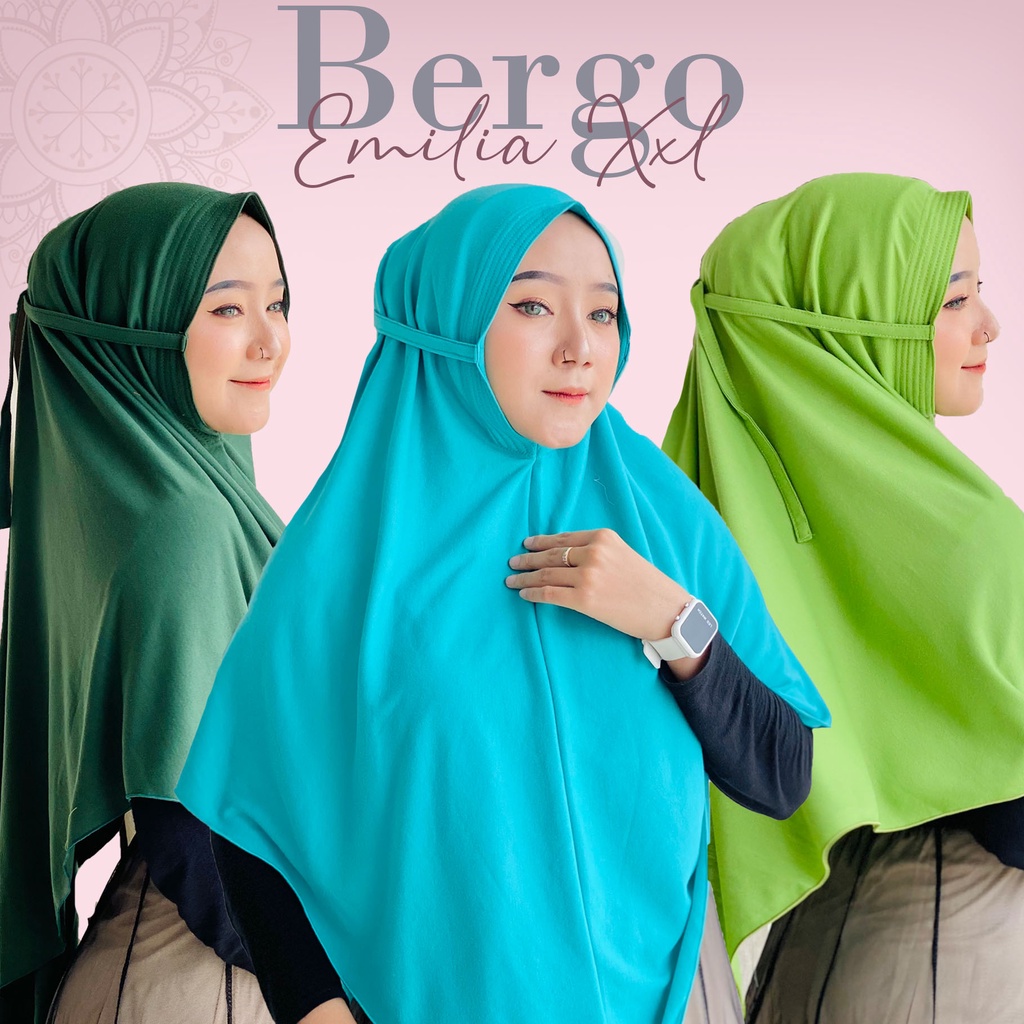 Khimar InstanEmilia  jilbab bahan kaos premium
