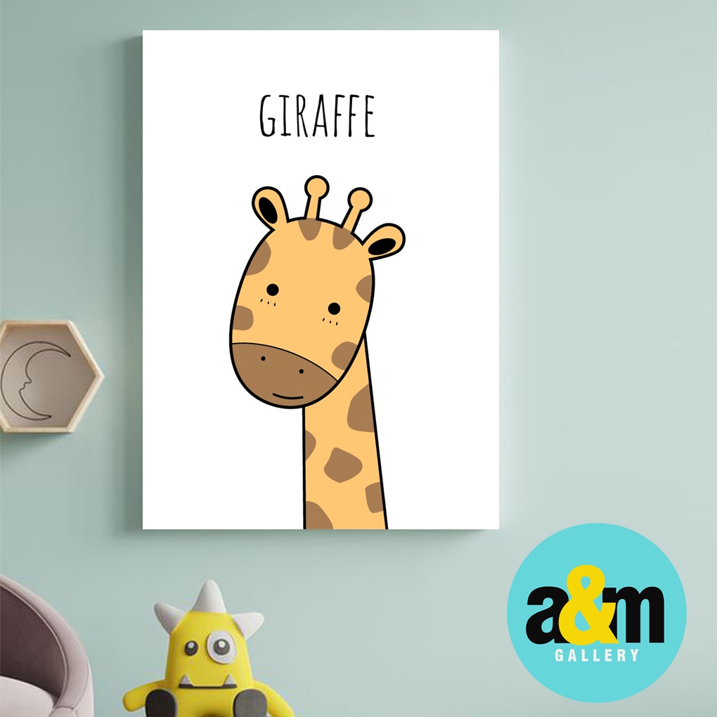 Hiasan Dinding Kamar Bayi (A4) Pajangan Anak Dekorasi Bayi Wall Decor Tema Pajangan Bayi - A&amp;M