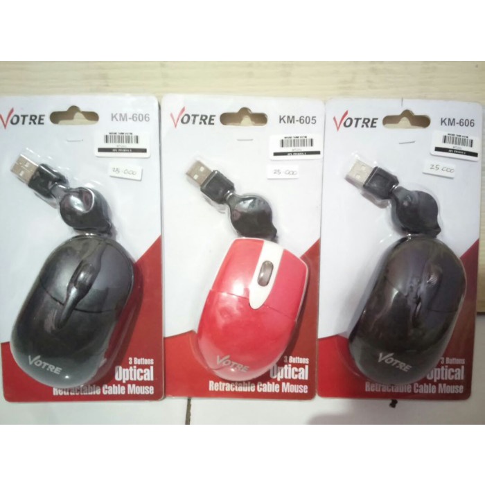 MOUSE VOTRE USB SERI 6-RETRACK KM 606 / 605