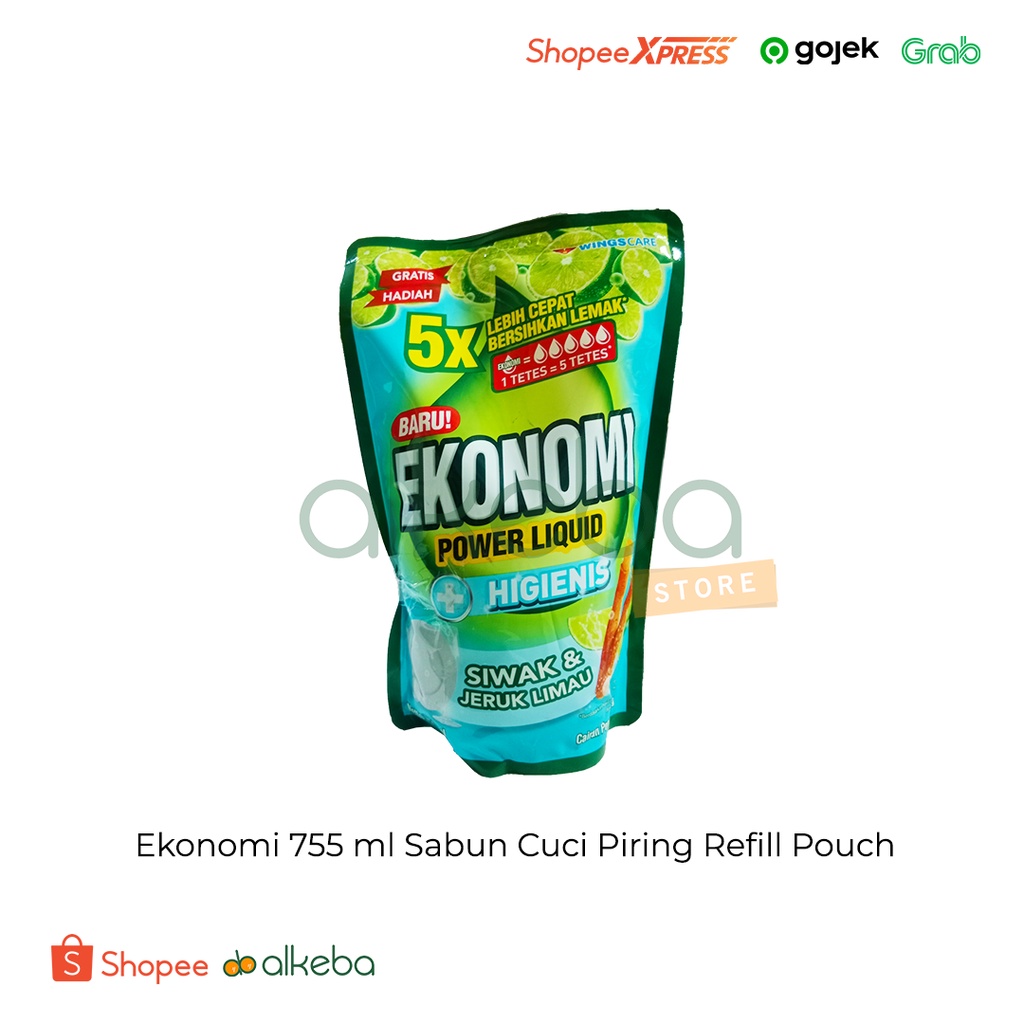 Ekonomi 755 ml Sabun Cuci Piring Refill Pouch Dishwashing