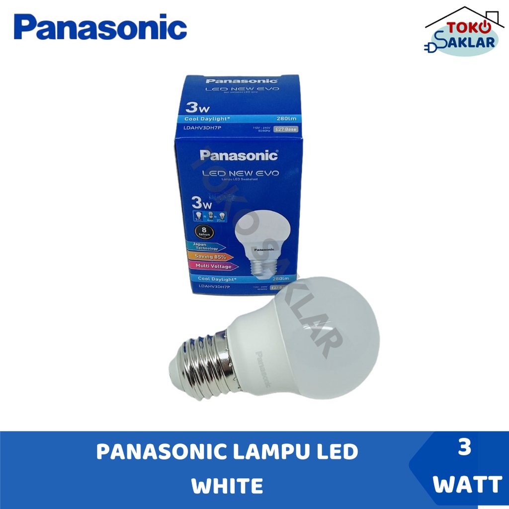 Lampu LED Bulb Panasonic New Evo 3 Watt