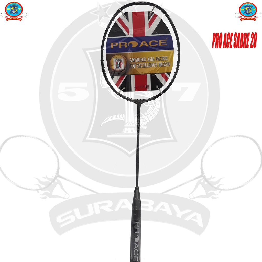 Raket Badminton Pro Ace Sabre 20 Original Bonus Komplit