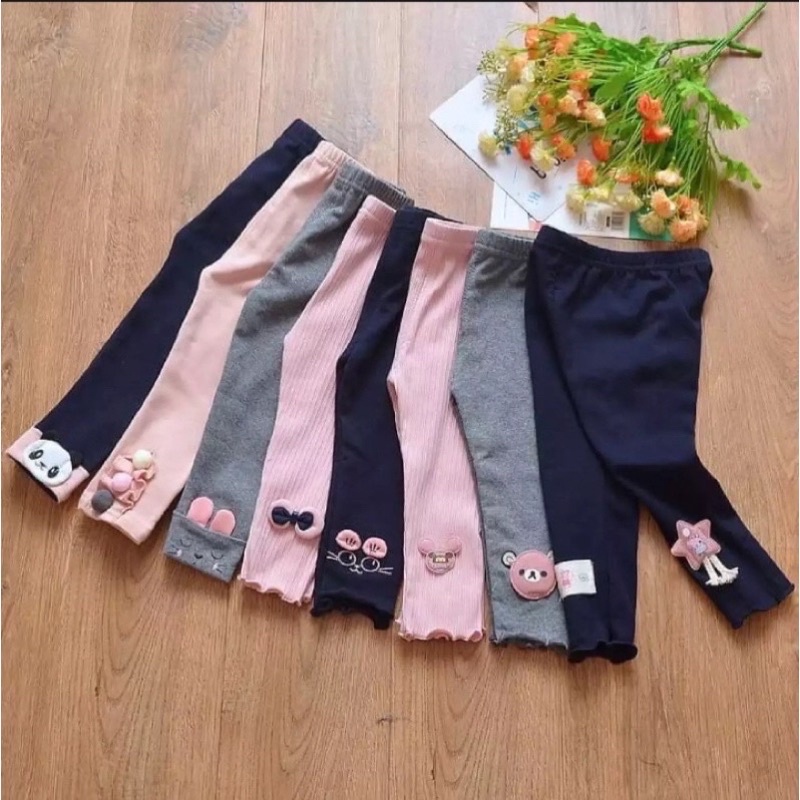 Legging Anak Perempuan Import/Legging Anak Import|Legging Anak Anak Import/6 Bulan - 9 Tahun 100% Cotton Import