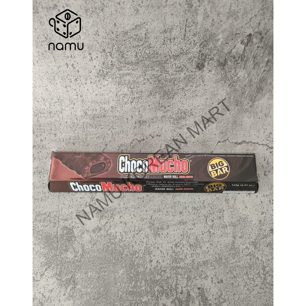 Choco Mucho Big Bar Wafer Roll / Cereal Crispies 125gr / White Chocolate Caramel / Chocomucho