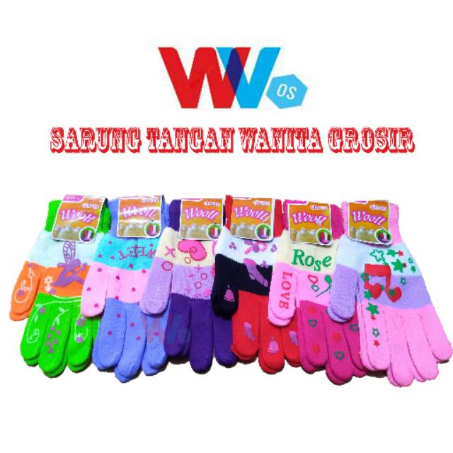 Sarung Tangan Motor Wanita Wooll harga grosir