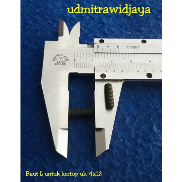 Baut L lontop uk 4x12 baut rumah valve baut L cop pcp PCP Uk. 6x6 6x8 6x12 baut tanpa kepala set L