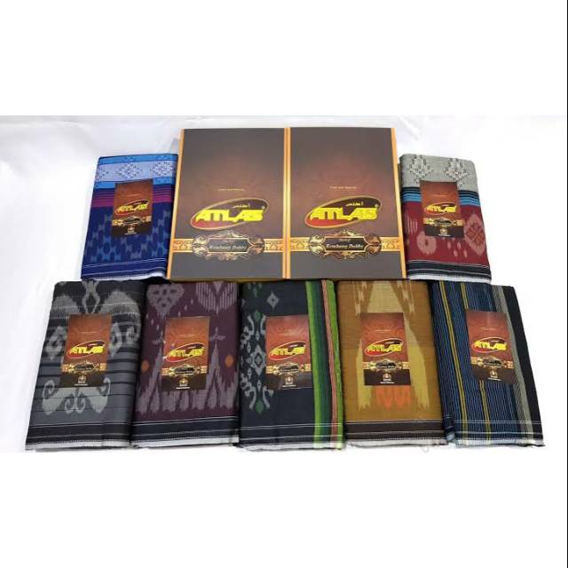 Sarung Atlas Motif Kembang Dobby