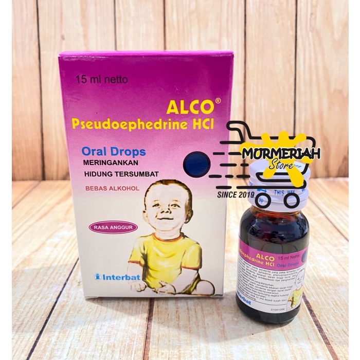 ALCO DROPS 15 ml-Drop Obat Hidung Tersumbat, Pilek Anak & Bayi