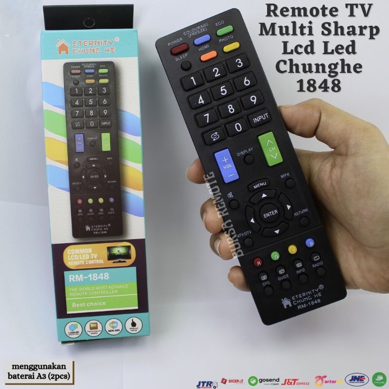 Remote Remot SHARP LCD-LED-AQUOS-TV TABUNG RM1848