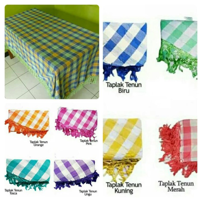 Taplak Meja Makan - Taplak Meja Makan Tenun Atbm Pekalongan