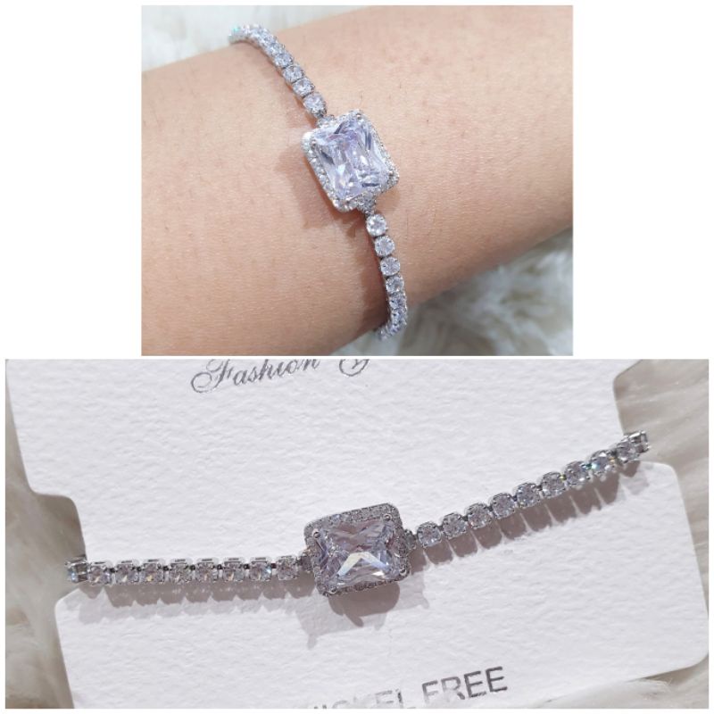 Gelang Premium Lapis emas Mirip emas asli Mata kilau Anti Karat anti alergi Model Serut Premium Quality Anti karat anti alergi G992345