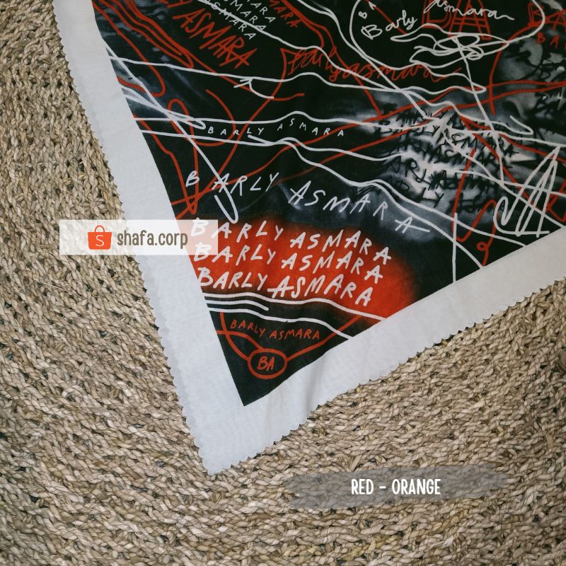 KERUDUNG VOAL MIX POLY SEGI EMPAT BARLI SERIES TWO TONE