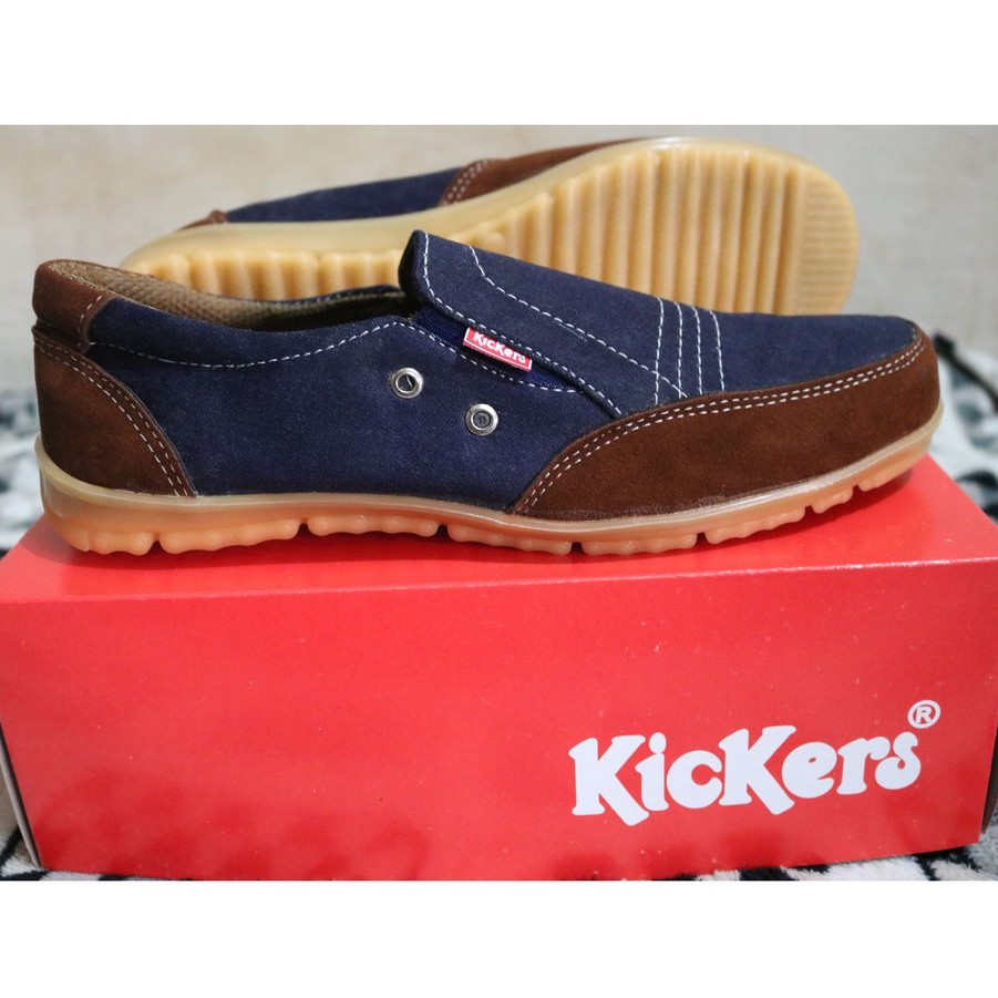 Sepatu Casual KICKERS Slip On Terbaru dan Termurah