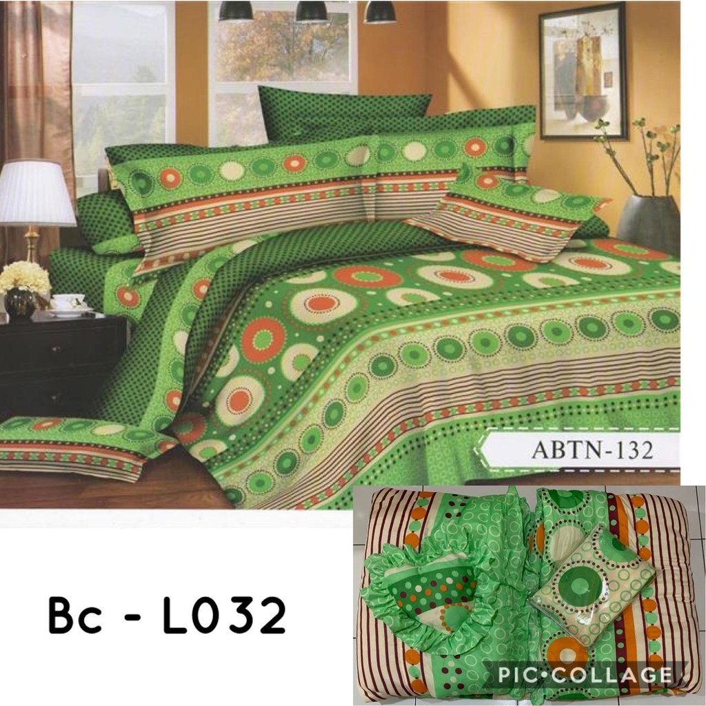 PROMO Natasha Bed Cover set + sprei King Ukuran 180x200