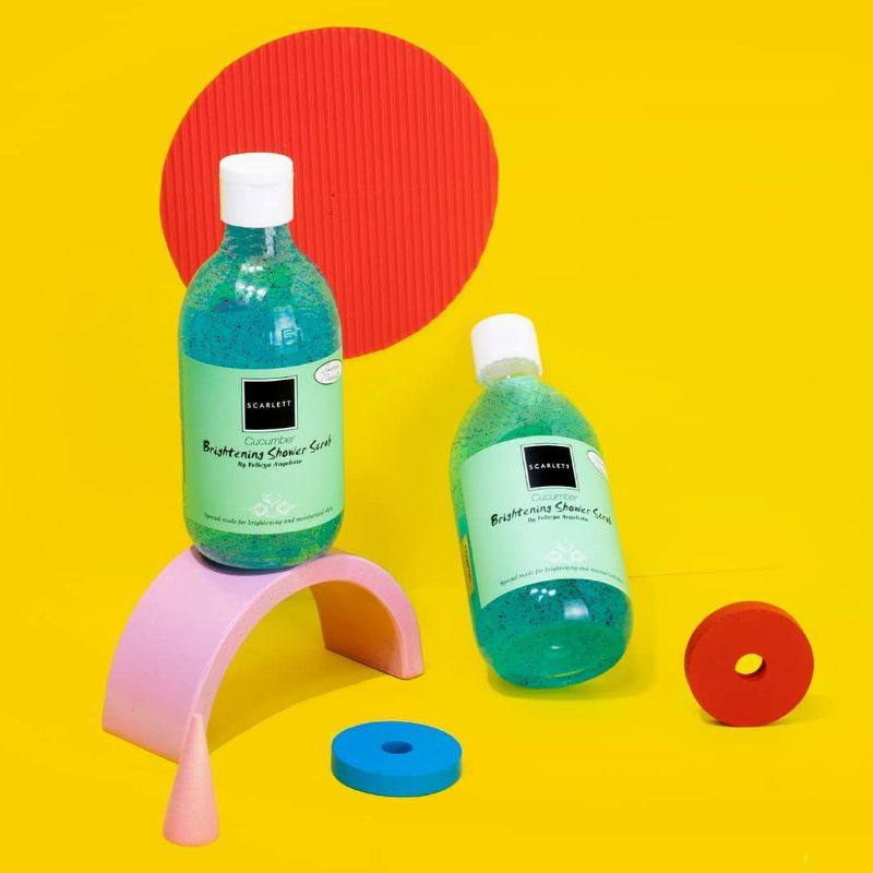 SCARLETT Brightening Body Shower Pomegrante Cucumber Mango Coffee - Scarlett ShowerScrub By Felicya Angelista