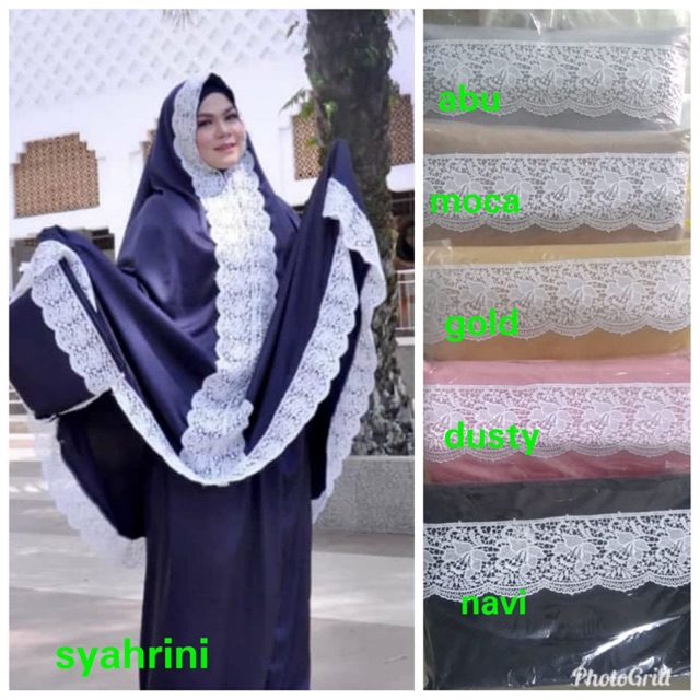 Mukena Prada Princess Ala Renda Syahrini