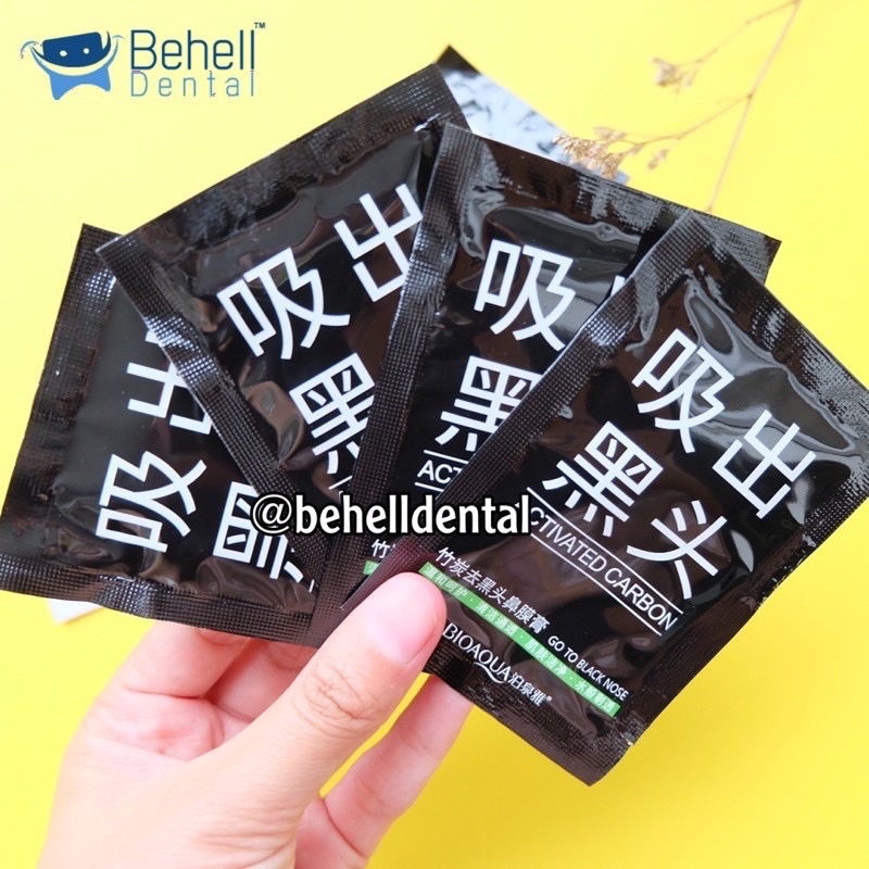 BLACK PEEL OFF MASK MENGHILANGKAN KOMEDO SACHET // MASKER HITAM PENGHILANG Pembersih KOMEDO AMPUH BIO // Charcoal Anti Blackhead Black Head Remover Cair