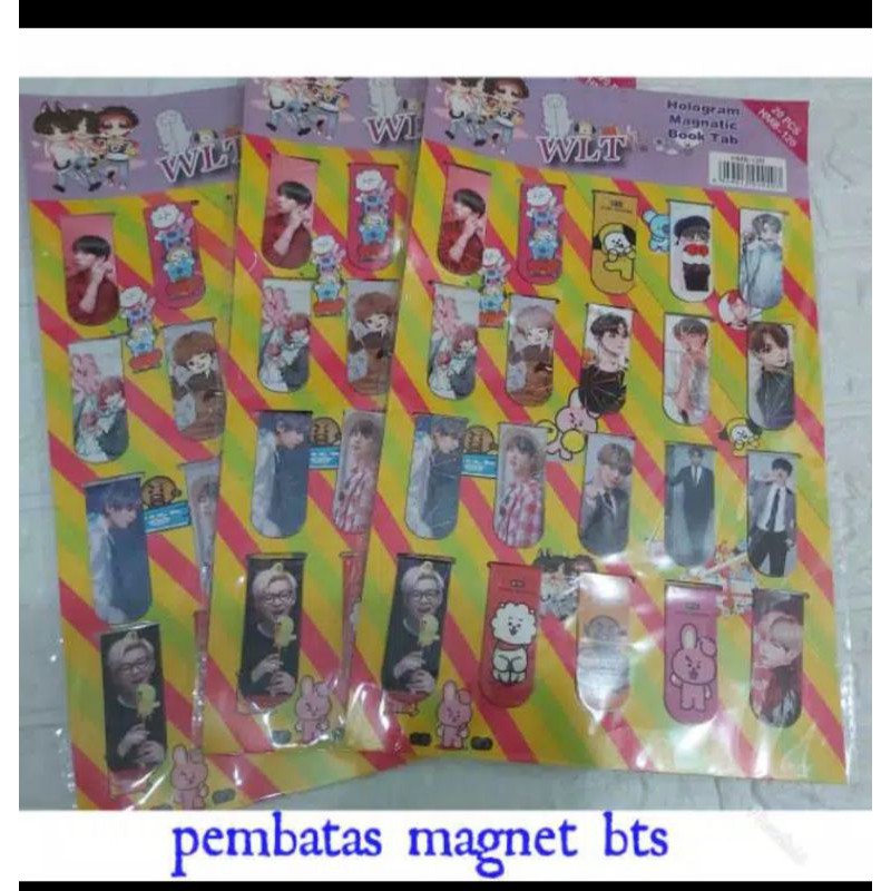 

Pembatas buku magnet BTS /pc