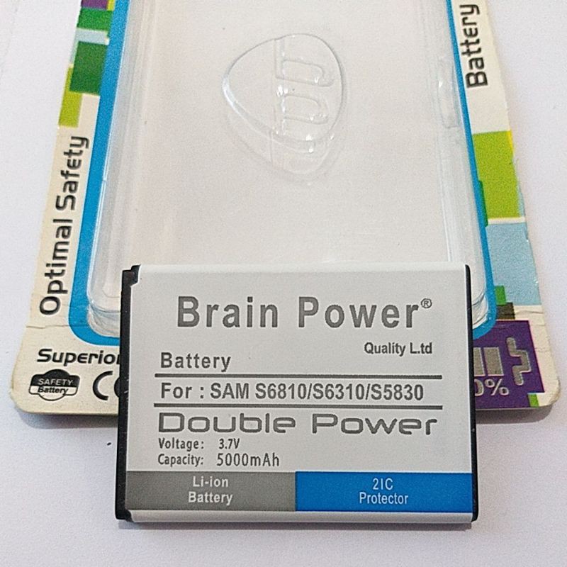 Baterai Brain power / Double power samsung  S6810/S6310/S5830