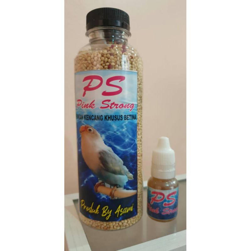 Pakan Vitamin LoveBird Betina PS Pink Strong Sepaket