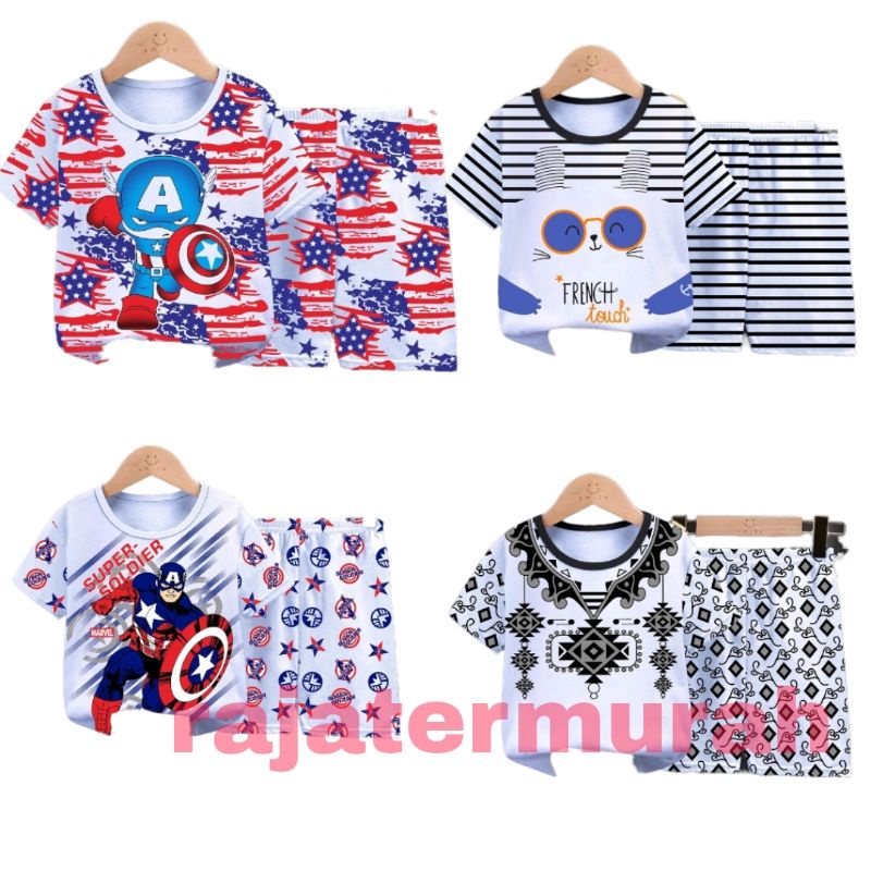 PROMO !!! Baju Set // Setelan Bayi Full Motif ORIGINAL