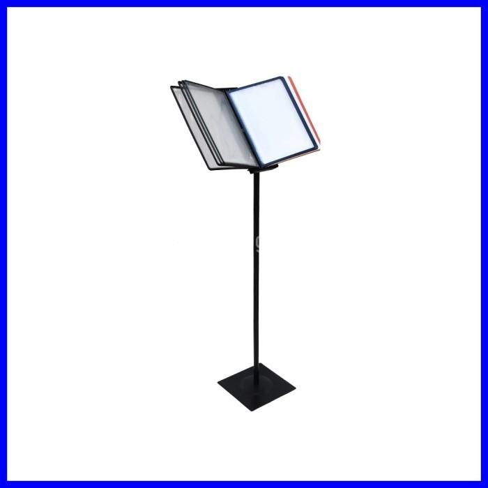 Ovi | Stand Informasi Rotary A4 - Hitam