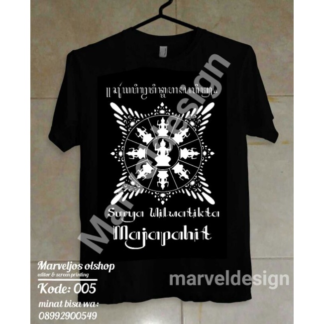 kaos aksara jawa Majapahit