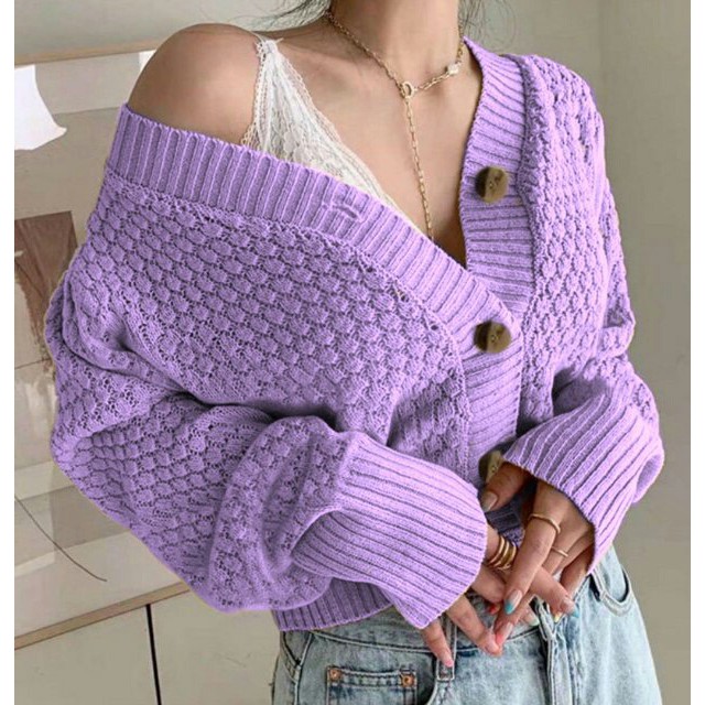 Cardi Silika - Baju Wanita - Kardigan Rajut Wanita Terbaru