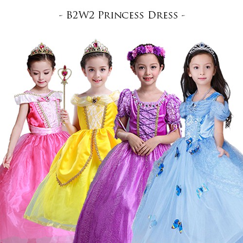 [Brandedbaby] B2W2 KOSTUM PRINCESS ANAK / DRESS PRINCESS ANAK / BAJU ULANG TAHUN ANAK PEREMPUAN