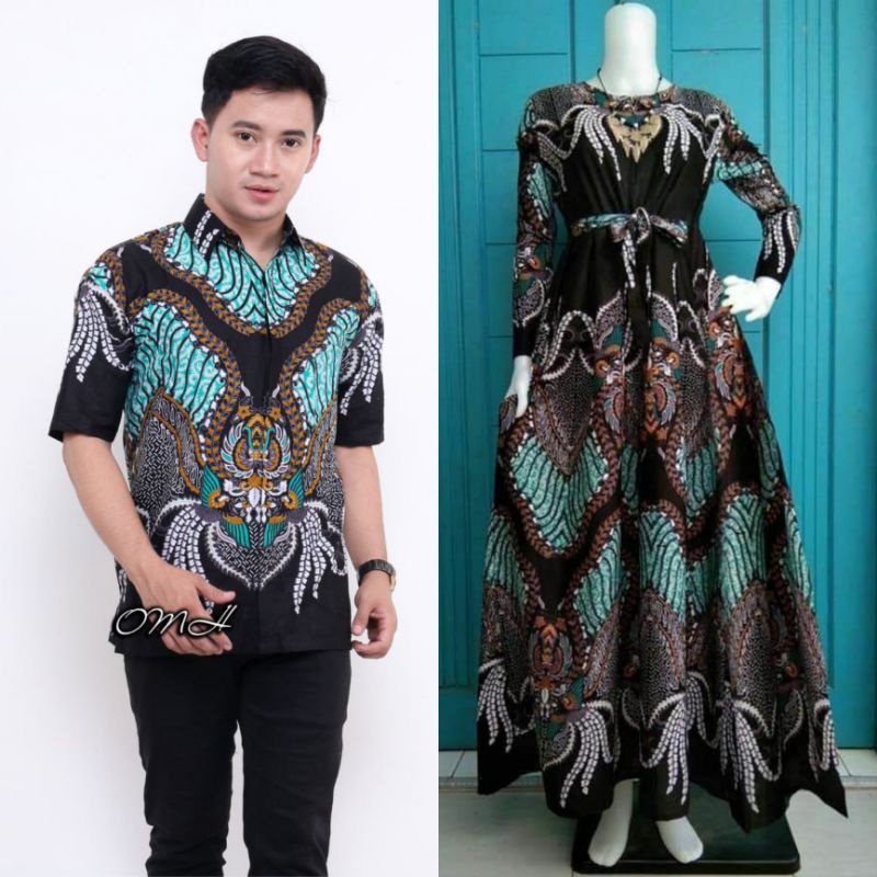 MERONAJAYA | Gamis Batik Couple M L XL XXL Standar_jumbo