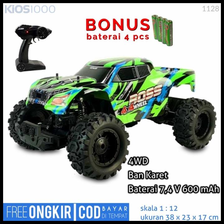 Mobil Remote Kontrol Off Road 4 WD Besar RC Car Mainan Remot Control