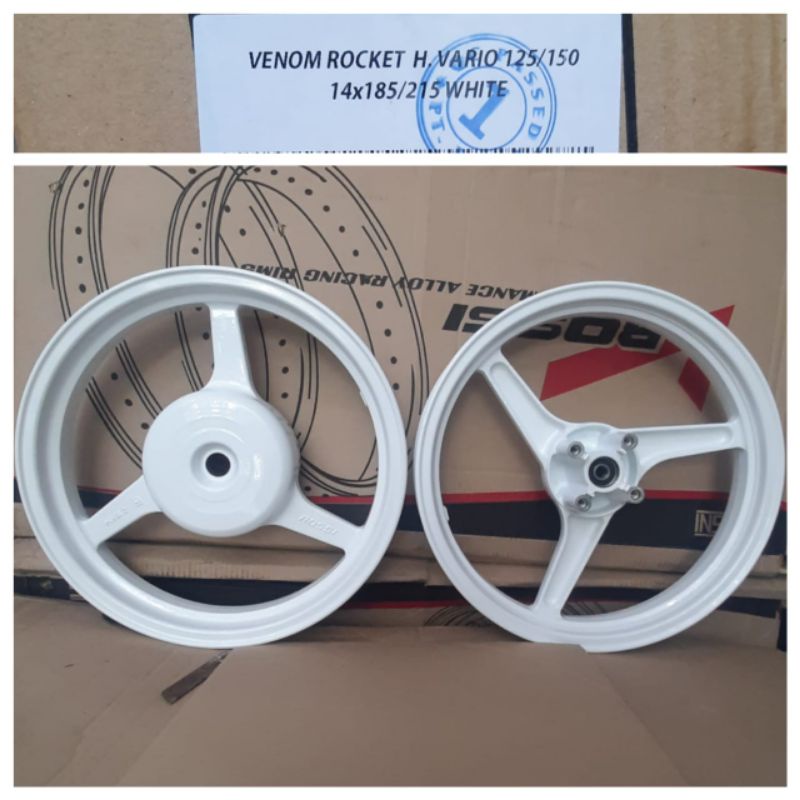 Velg Rossi Venom rocket Vario 125/150 putih