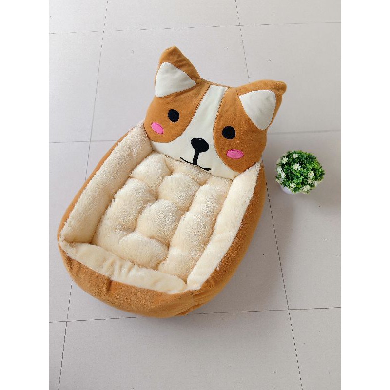 Tempat Tidur Kucing Anjing Matras Removable Model Teddy Golden Kasur