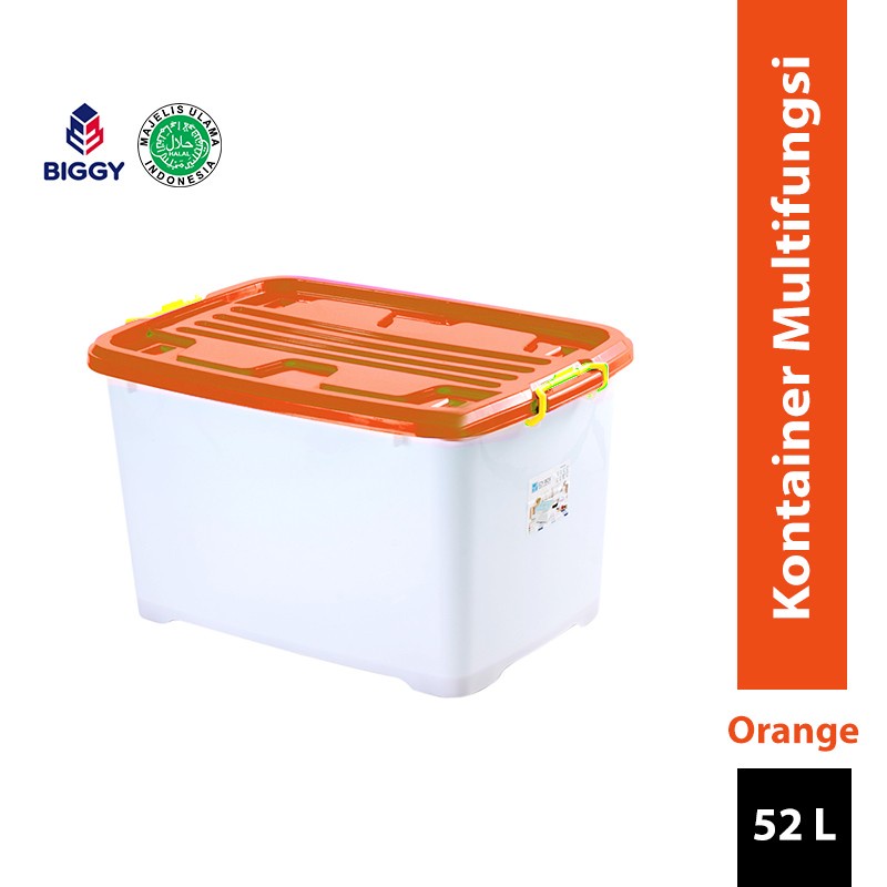 Multifunction Storage Box 52L container 52 l [Kotak Penyimpanan Multifungsi] BIGGY x EZY Box