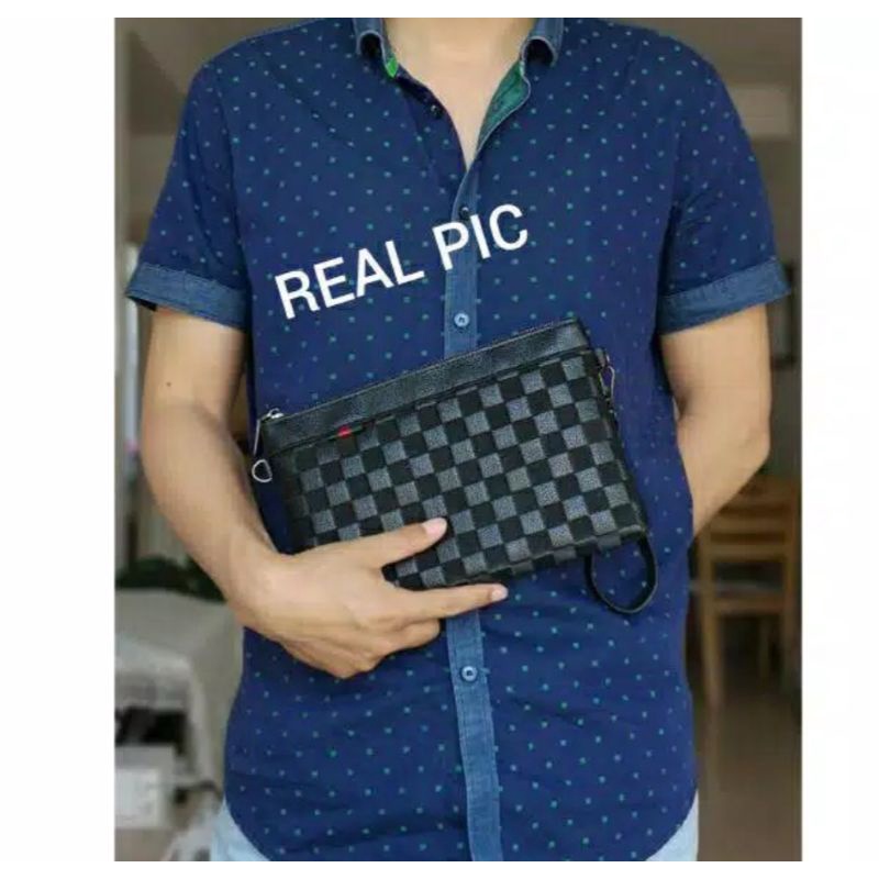 Clutch Bag / Handbag Pria Wanita [ SIAP KIRIM ]Tas Tangan Import Pria Wanita / DOMPET Pria Wanita. 064