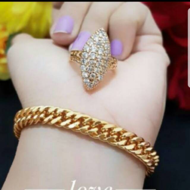 Gelang cincin xuping set