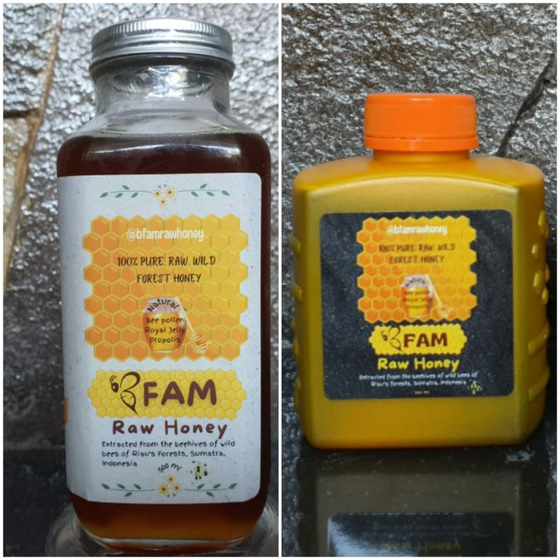 

Bfam raw honey 500 ml/ madu hutan mentah murni/ madu hutan sialang riau