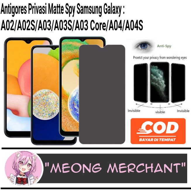 Jual Tempered Glass Ceramic Spy Type Samsung Galaxy A02 A02s A03 A03s