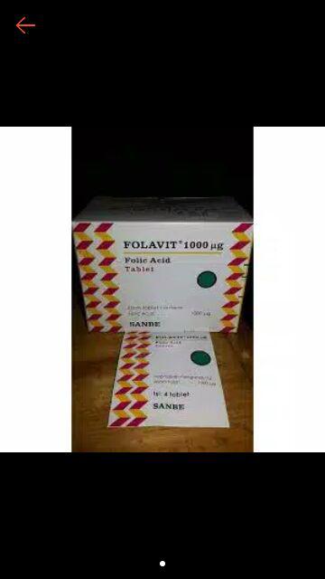 Folavit 1 mg Folavit 1000 mcg HARGA STRIP asam folat 1000 