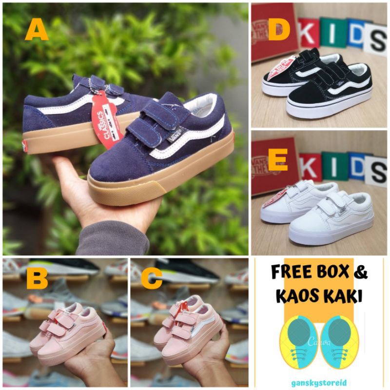 SEPATU ANAK VANS LAKI LAKI PEREMPUAN PREMIUM HIGH QUALITY SEPATU VANS ANAK LAKI LAKI SEPATU SEKOLAH