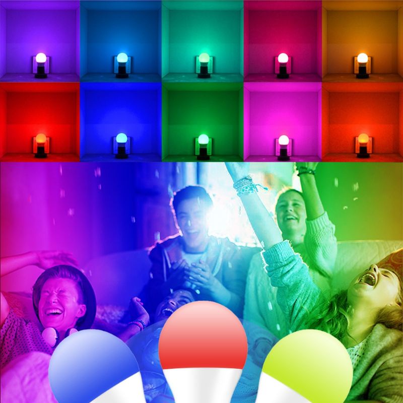 bohlam remote - lampu bohlam warna - Lampu Bohlam RGB