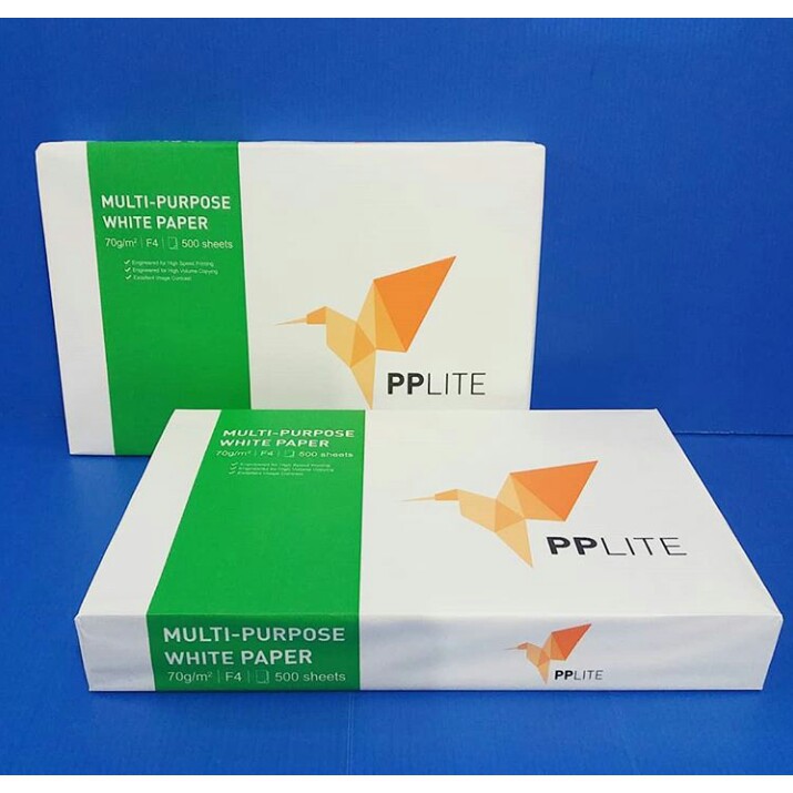 

Kertas HVS F4 75gr PP Lite | Maxi Brite | PP White (isi 1 rim)