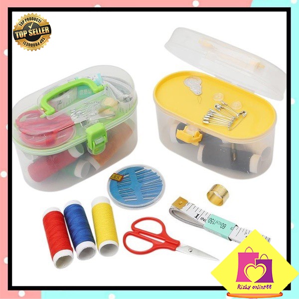 rizkyonline88 alat jahit set box / sewing kit box