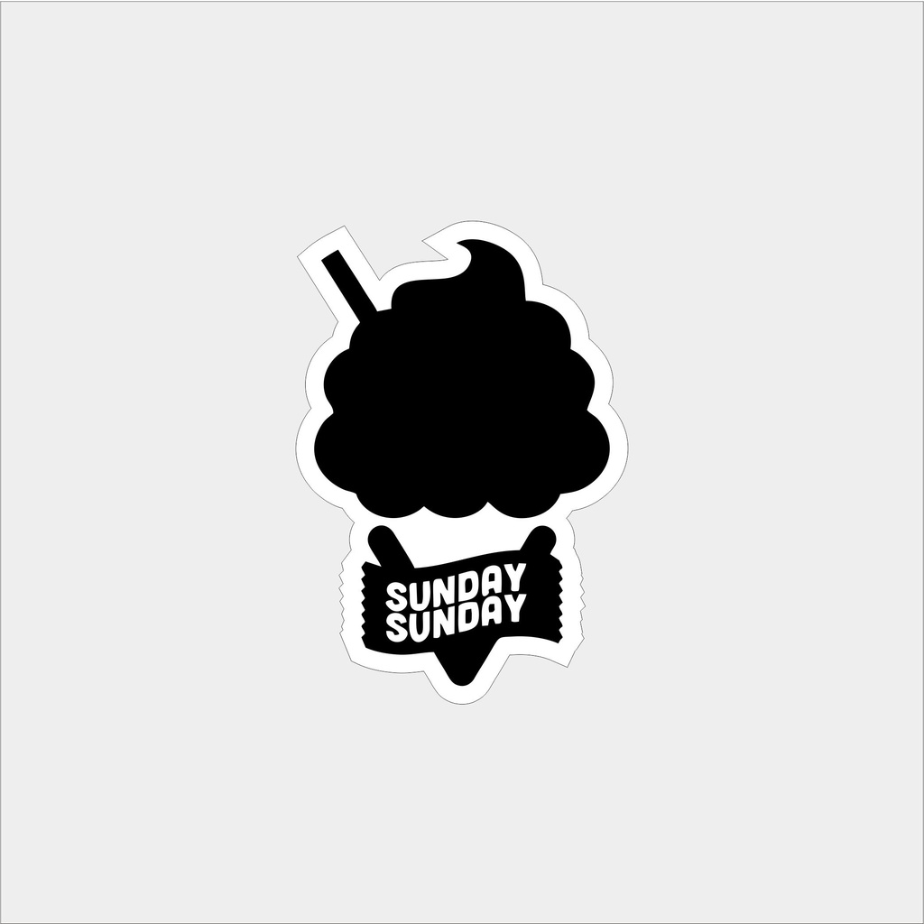 

Stiker brand/stiker distro/stiker graftac Sunday sunday Phone Logo Brand distro Skate Surf Band Aesthetic Termurah Pop Art Clothing Basic Daily Tumblr Laptop HP Casing Striping Tempel Label Merk Dinding Graftac Vinyl High Quality decal