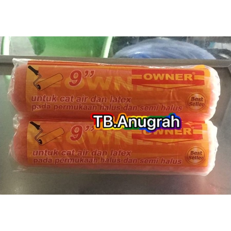 Bulu refil Kuas Cat Roll 9&quot; inch Harga per 1 pcs isi bulu roll cat refill roll cat isi roll cat Bulu Roll cat isi roller cat kuas cat tembok