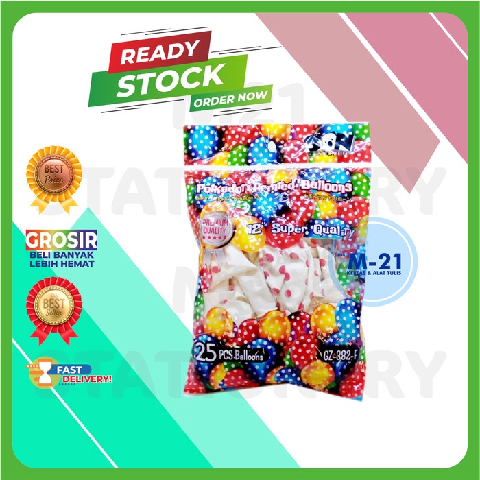 

BALON POLKADOT PUTIH GZ382F